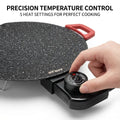 Camping Electric Griddle – Lightweight Portable Teppanyaki Grill, Smokeless & Nonstick, Adjustable Heat, Great for BBQ, Picnic, RV & Tailgating