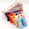 9MM Oval Shoe Laces Semicircle Bold Shoelaces for High-top Low-top Sneakers Polyester Silk High-quality Shoelace 18 Colors 1Pair