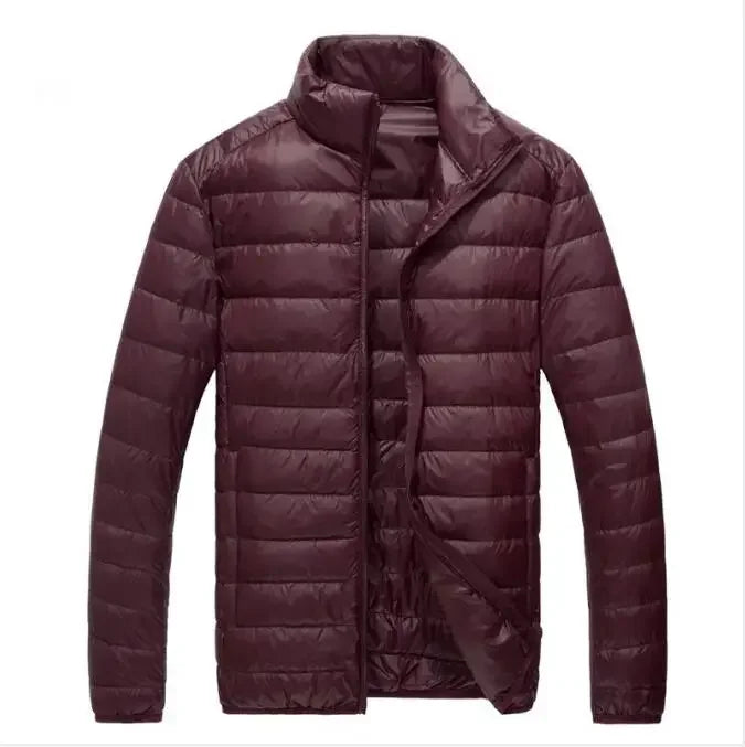 2026 Men Black Hooded Coat, Blue Zipper Control Winter Down Jacket, Green Lightweight Design Parkas Jaqueta, Asian Size M-5XL