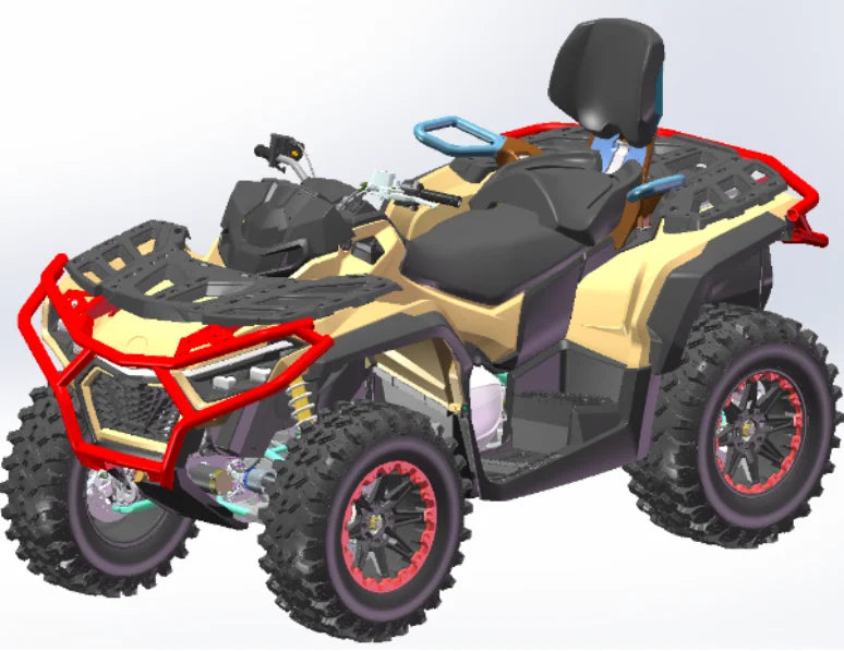 2025 New Multipurpose Hunting Vehicle EEC 800cc 1000cc Fuel Sports Farm ATV Off-Road Electric Start 4X4 ATV Quad Bike Adults
