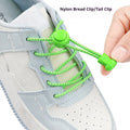 1 Pair Elastic Shoelaces Kit with Push Button Lock Stretch No Tie Shoe Laces for Running Sneakers Sports Shoes Adults Kids
