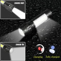 USB Rechargeable Mini Flashlight LED Flashlight COB+XPE Portable Torch Camping Lantern Zoomable Focus Light Flashlight With Clip
