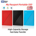 2026 Western Digital WD 500GB 1TB 2TB My Passport Portable External Hard Drive USB 3.0 High Speed HDD for Laptop PC Computers
