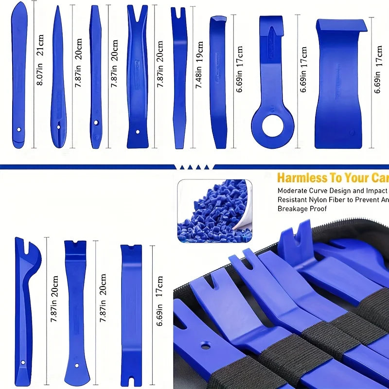 Car Disassembly Tool Car Trim Removal Tools Kit Door Panel Radio Stereo Dash Removal Tool Clip Pliers Fastener Remover Pry Tool