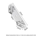 10/20pcs Stainless Steel Angle Bracket Universal Furniture Right Angle Fixed Bracket Cabinet Trapezoidal Layer Board Connector