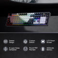 Redragon K762 Wireless Gasket Gaming Keyboard,104 Keys Mechanical Keyboard, Easy-Control 1.14’’ TFT Info Display