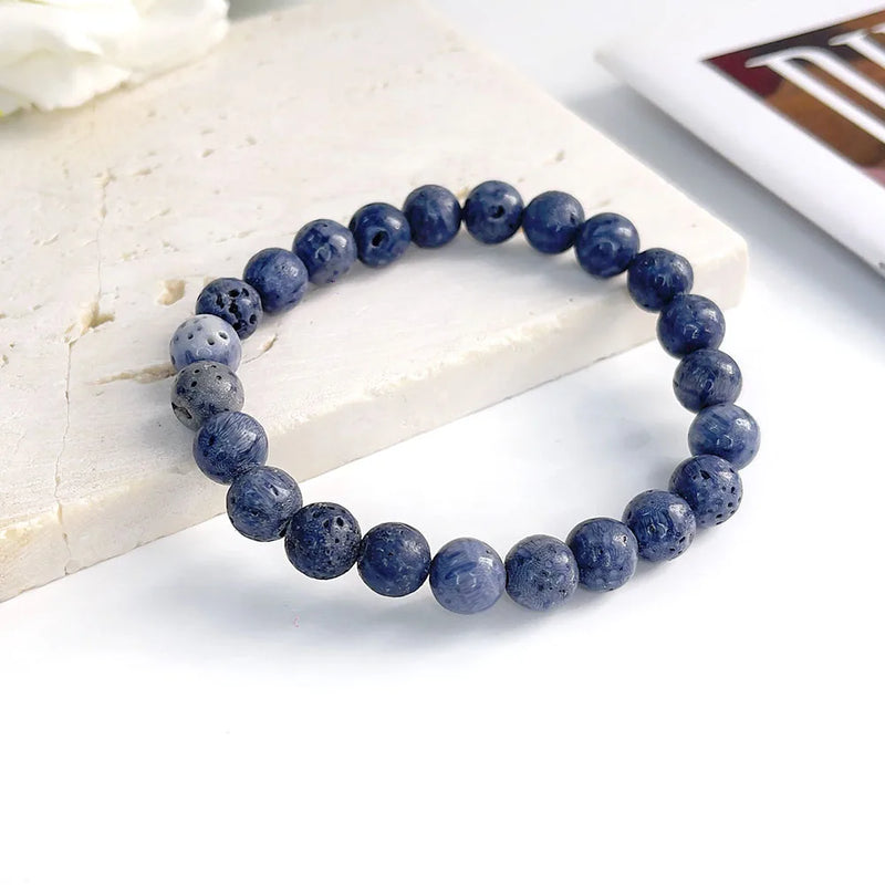 Natural Stone Beads Bracelet For Women Men Agate Crystal Quartzs Aquamarines Jades Jewelry Agates Elastic Bangle Bracelets 6 8mm