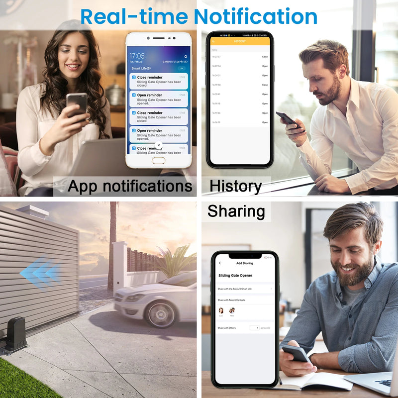 LoraTap Sliding Garage Door Opener Switch WiFi Motor Smart Life Google Home Electric Tuya Automation Slide Lock Controller
