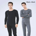 Thickened Fleece Warm Underwear Set for Men And Women Seamless Cotton Wool Shirt Large Size Winter Thermal Autumn Clothes