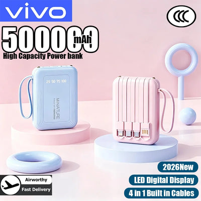 VIVO Mini 500000mAh Power Bank Super Fast Charging Built | SAMAG