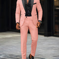 2 - Piece Men's Suit Suitable For Wedding Business Single Button Jackets And Pants Sets, Slim Fit - View 7 | SAMAG