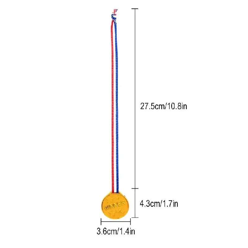 Plastic Gold Winner Award Medals Kids Birthday Party | SAMAG