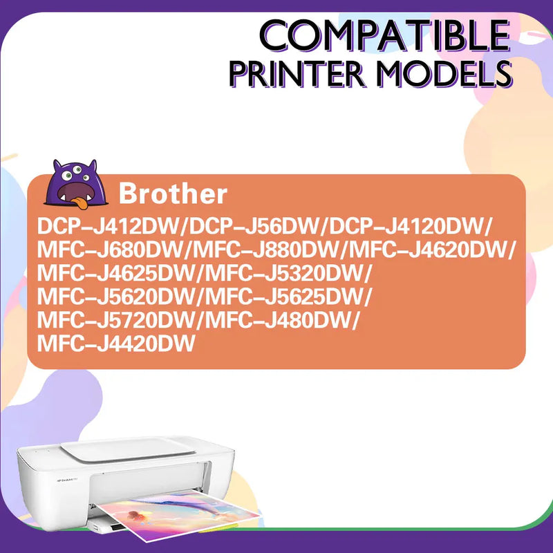 223XL For Brother Ink Cartridge LC223 223 XL Compatible DCP-J562DW J4120DW MFC-J480DW J680DW J880DW J4620DW J5720DW Printer