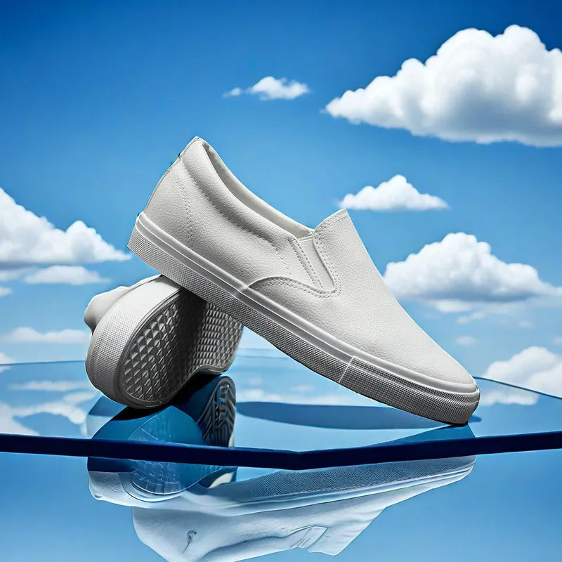 Men's Casual Shoes Grey Brown Flat Bottomed Casual Board Shoes Mens Loafers Man Shoes Casual Sneakers Men