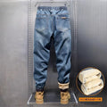 Men Harem Jeans Loose Hip Hop Trousers Washed Denim Man | SAMAG