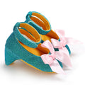 Infant Pre-Walker Shoes 0-18M Baby Girls Princess Bow Shoes Solid Color Fashion Party Walking Footwear