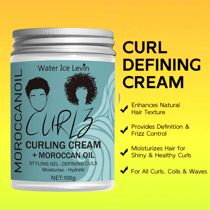 Coconut Oil Curling Cream - Hydrating Curl Definition, Softness & Shine, Frizz Control, Winter Hair Care, All Hair Types