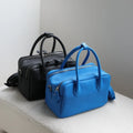 2026 Litchi Texture Ladies Handbag Large Capacity Waterproof Shoulder Bags PU Leather Bright Color Boston Toast Bag for Women