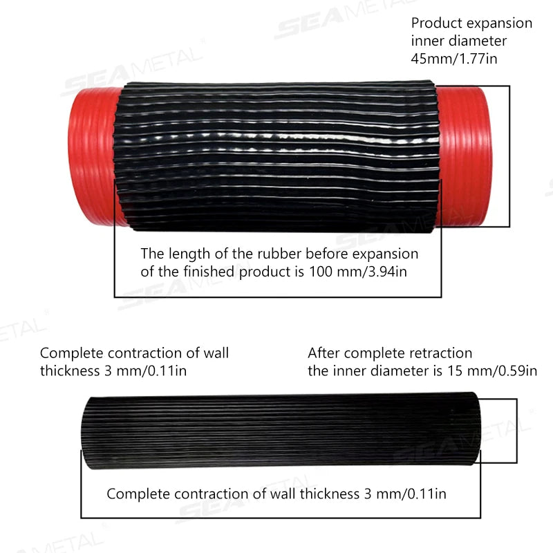 SEAMETAL Motorcycle Handlebar Cover Brake Covers Self Shrinking Non-Slip Silicone Motorcycles Grip Covers Sleeve Cover Protector