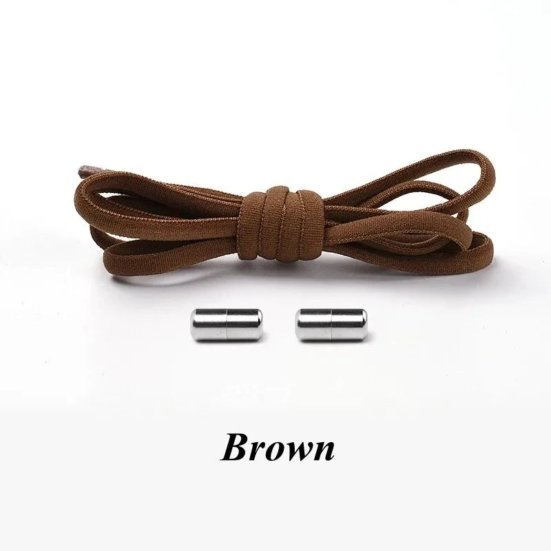 NEW Elastic Shoe Laces Sneakers Shoelace No Tie Shoelaces Metal Lock Lazy Laces for Kids and Adult One Size Fits All Shoe