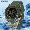 SANDA New Men Sport Wristwatch Luxury Luminous LED Analog Digital Display Stopwatch Waterproof Male - Visuel 3 | SAMAG