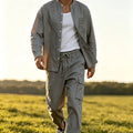 Men's Cotton Linen Summer Suit Lightweight Breathable | SAMAG
