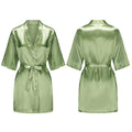 Women's Pure Short Silky Robes Bridesmaid Bride Party | SAMAG