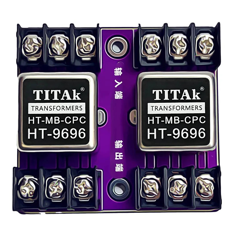HT-9696 Permalloy Audio Signal Transformer Balanced and Unbalanced Conversion Audio Isolator 600:600 20Hz-20KHz Balanced To RCA