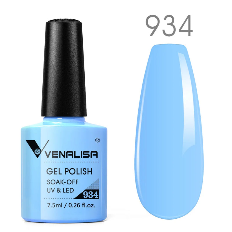 VENALISA Non Cleansing Topcoat Nail Art 7.5ml Soak off Base Coat Foundation No Wipe Top Coat Nail Gel Funny Bunny Gel Varnish