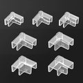 4X Silicone Transparent Anti-collision Fish Tank Corner Protector Adhesive Free Protective Cover Aquarium Accessories