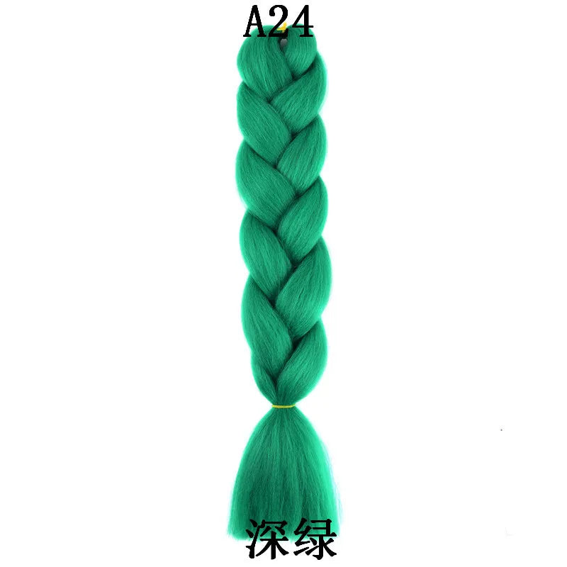 100g 24inch Jumbo Braiding Hair Synthetic Braiding Hair Braid in Hair Extensions Braids Hair for Twist for Daily Cosplay
