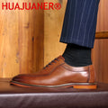 Plus Size 38-47 Men Dress Shoes Top Layer Cowhide Leather Elegant Business Formal U-Tip Shoes Mens Dress Shoes for Men Wedding