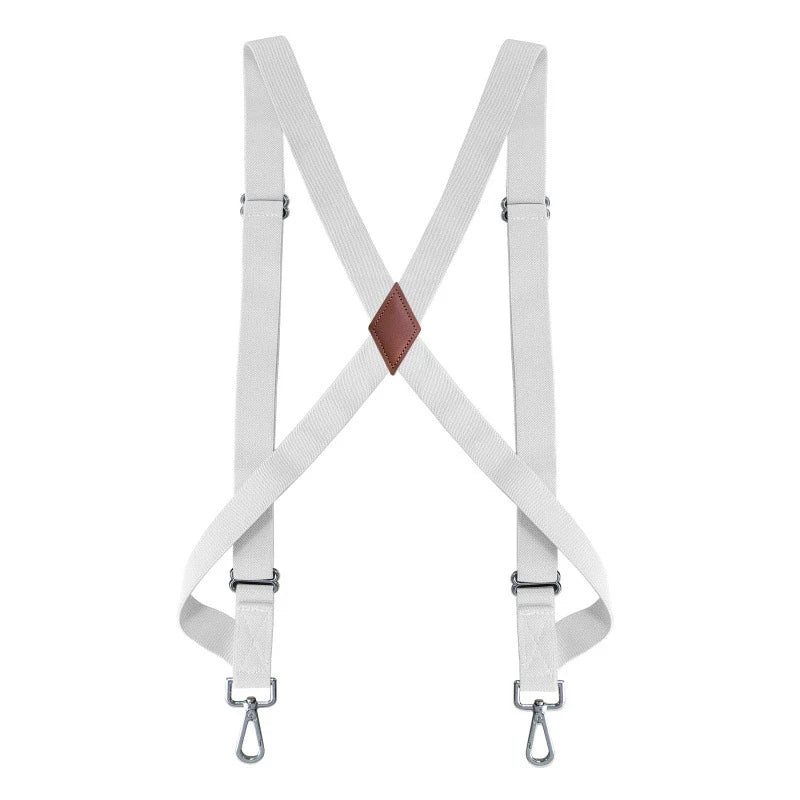 Suspender Man 2.5cm Wide X Back Shirt Clip Elastic Belt Adjustable Trousers Braces Shoulder Strap For Men 2 Side Clips Suspender