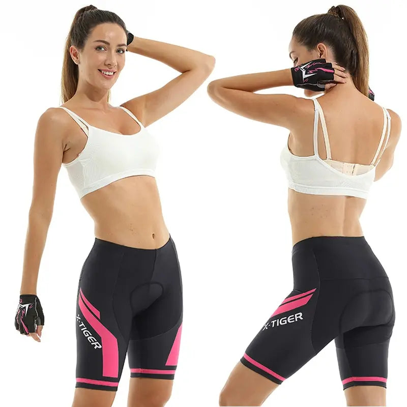 X-TIGER Women Cycling Shorts 3D Gel Pad Bicycle Shorts Mountain Shockproof Bike Shorts Breathable Road Racing Riding Shorts 2024
