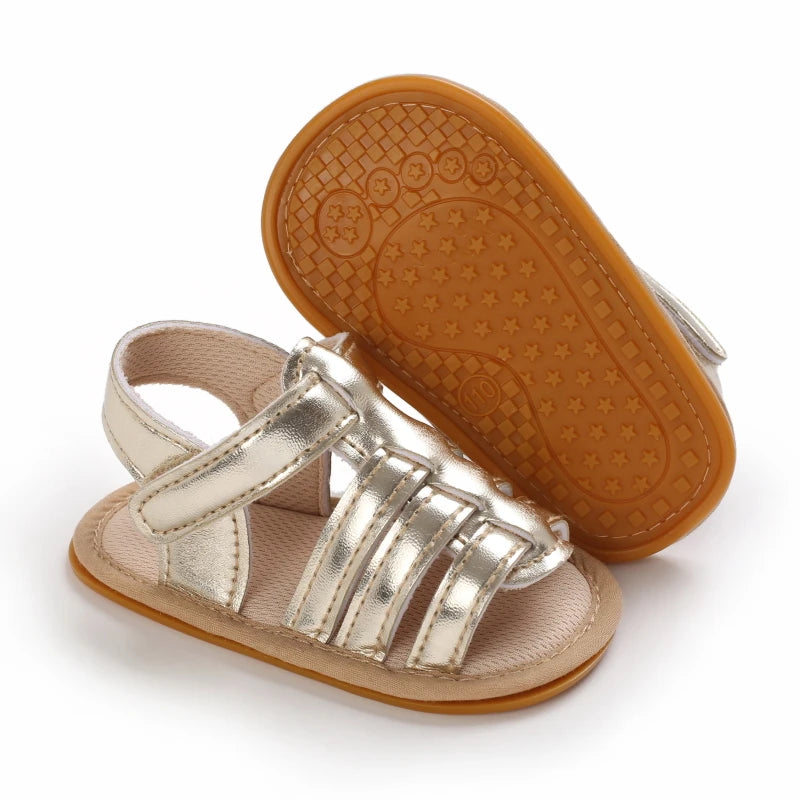 Gold Color Theme Christening baby Shoes for 1 Year Old Newborn Baby Baptismal Shoes for Girl Kids