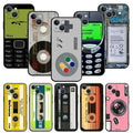 Retro Personality phone case For iphone16E 16pro 15pro 14 13 12 11 7 8 XR XS 14plus Silicone Anti Fall Protective Cover