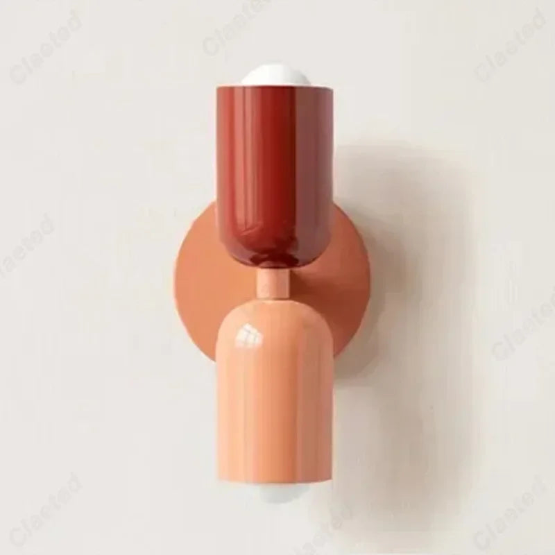 LED Creative Cream Wind Double Headed E27 Hotel Restaurant Wall Light Indoor Home Bedroom Bedlight Living Room Corridor Lighting