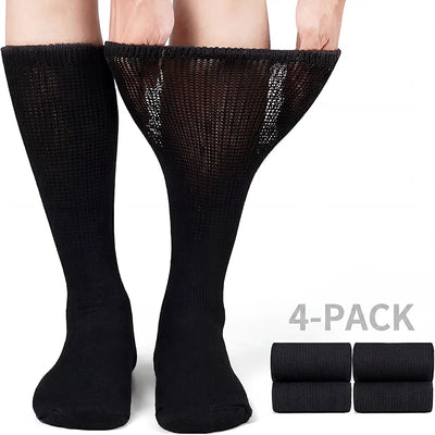 Men's Diabetic Socks Non‑Binding Top Loose Cuff, Seamless | SAMAG