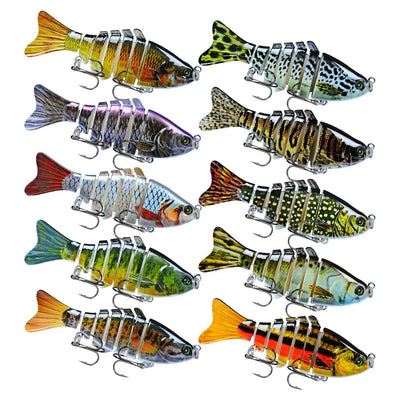 Seven sections Luya bionic bait 10cm multi - fish | SAMAG