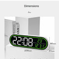 Large Digital Wall Clock Temperature and Date Week Display Electronic LED Table Alarm Clocks Brightness Adjustable 12/24H Format