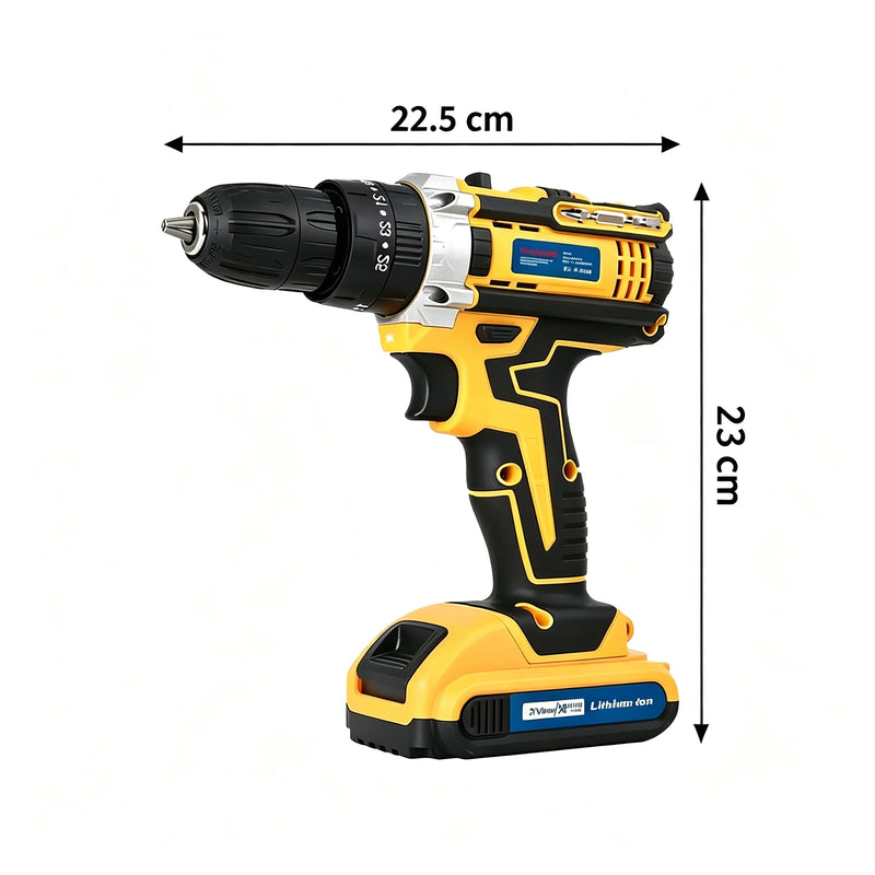 Lithium Battery Cordless Electric Screwdriver, Multifunctional Hand Impact Drill Combo Tool Set, Portable - View 4 | SAMAG
