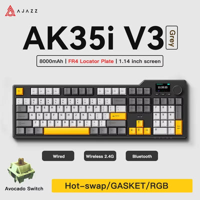 Ajazz AK35I V3/V4 MAX Tri-mode Wired Bluetooth Wireless | SAMAG