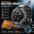 New 1400mAh Big Battery Smart Watch Men Outdoor GPS Flashlight IP68 Waterproof Bluetooth Call AMOLED Military Sports Smartwatch