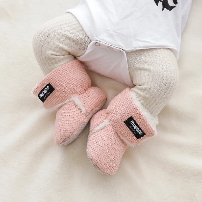 Newborn Infant Baby Girls Boys Warm Fleece Winter Booties - View 4 | SAMAG