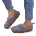 Litfun Fur Cotton Slippers Winter Warm Women Men Home Felt Cozy Shoes Indoor Soft Sole Non Slip Slides Plush Heel Wrap Slippers
