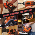 For Black & Decker LB20 LBX20 Battery Pack 3/4/6/8Ah BL2018 Long Runtime Lithium Replacement Battery