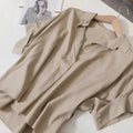 Women Blouses Spring Summer Breathable Simple Short - View 5 | SAMAG