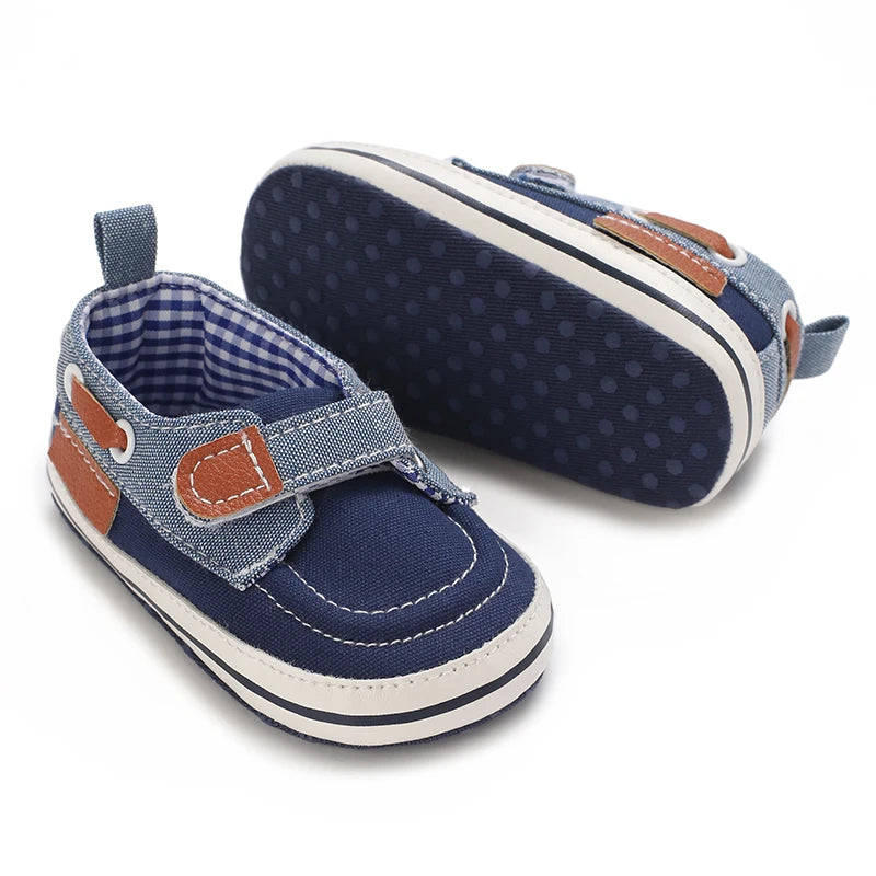 0-18M Classic Fashion Infant Casual Sneakers Soft Sole Baptism Comfortable First Walking Shoes For Baby Boys Girls