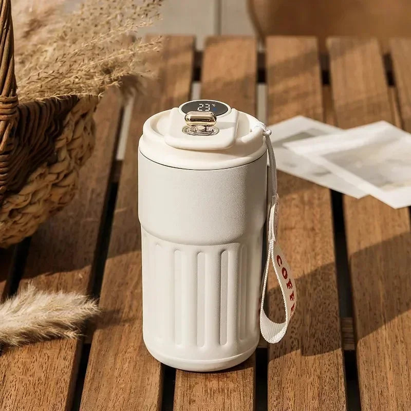 Stainless Steel Vacuum Insulated Water Bottle Thermos Mug for Hot & Cold Drinks, Portable Thermal Flask for Home Office Travel