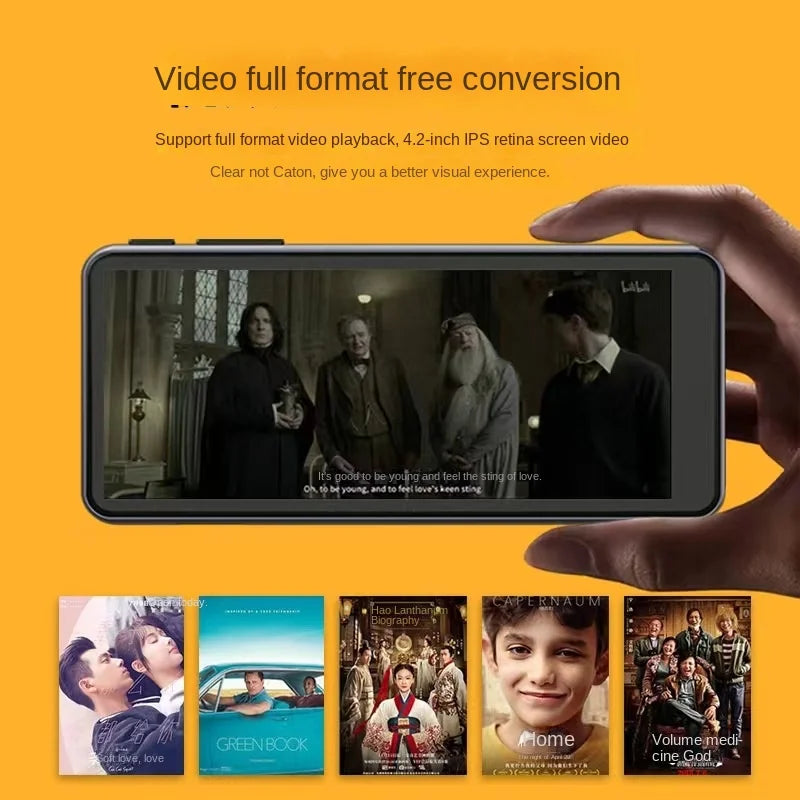 4.2 Inch HD WIFI 16GB MP3 Player Bluetooth 5.0 Touch Screen HIFI Metal MP4 Music Player Support Video TF Card Portable Walkman
